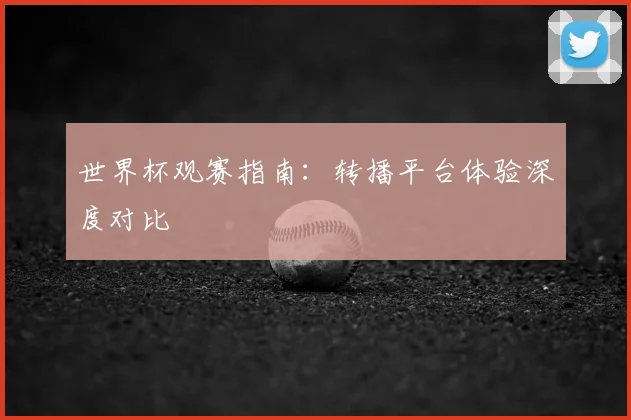 世界杯观赛指南：转播平台体验深度对比